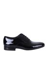 Valentino Round Toe Oxford Lace-up Shoes In Black