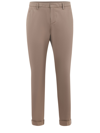 Dondup Ben Trousers In Wool In Cammello