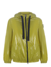 Herno Zip-fastening Hooded Jacket In Verde
