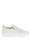 Giuseppe Zanotti Man Sneakers White Size 9 Soft Leather In Bianco