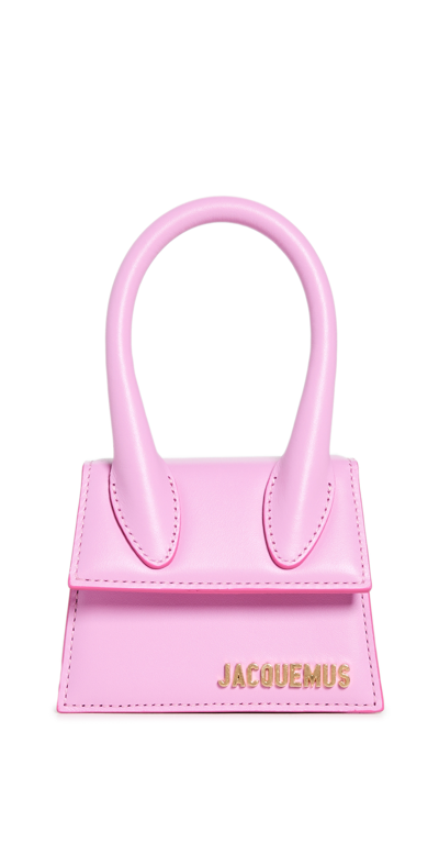 Jacquemus Le Grand Chiquito Leather Top-handle Bag In Pink