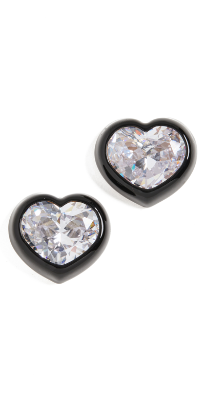 Dans Les Rues Srls Bonnie Earrings In Black/white