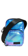 Ganni Mini Quilted Recycled Polyester Crossbody In Rainbow