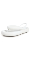 Isabel Marant Orene Padded Leather Platform Sandals In White