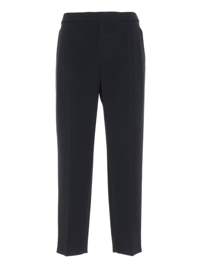 Chloé Cropped Tapered-leg Trousers In Blue