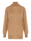 Tom Ford Cashmere Mixed Silk Sweater In Beige