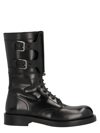 DOLCE & GABBANA WOMEN'S ANKLE BOOTS - DOLCE & GABBANA - IN BLACK LEATHER