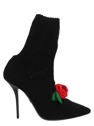 Dolce & Gabbana 'nkit' Booties In Black