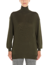 Tom Ford Turtleneck Cashmere And Silk Sweater In Green