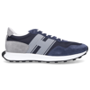 Hogan Side Logo-patch Detail Low-top Sneakers In Blue