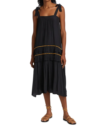 Ramy Brook Women's Raleigh Tiered Dress In Black