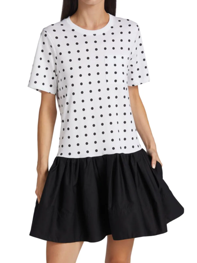 Tanya Taylor Women's Katlyn Polka Dot Dress In White