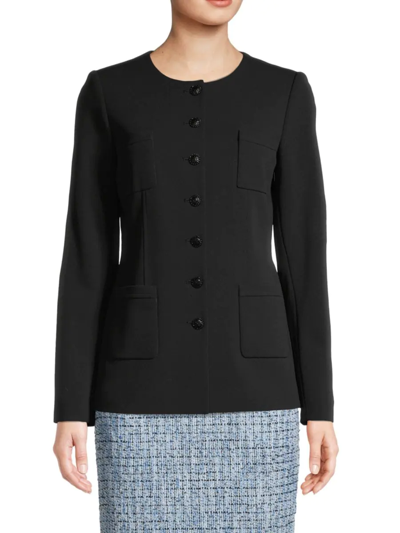 Karl Lagerfeld Women's Collarless Jacket In Black