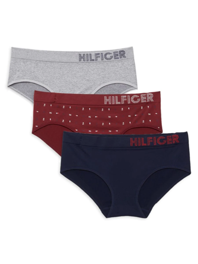Tommy Hilfiger Women's 3-pack Logo Briefs Set In Multi