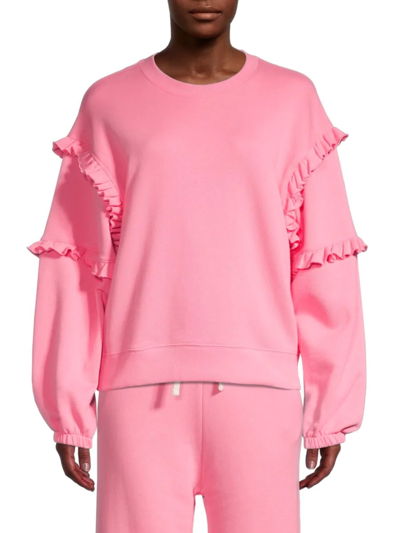 Rebecca Minkoff Evelyn Cotton Sweatshirt In Pink