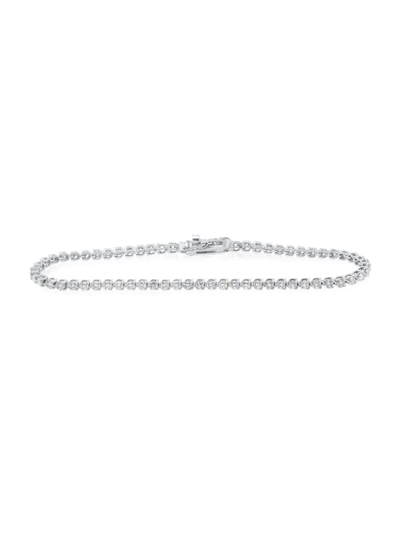 Diana M Jewels Women's 14k White Gold & 2.00 Tcw Tennis Bracelet