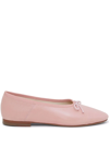 Mansur Gavriel Dream Leather Ballerina Pumps In Rosa