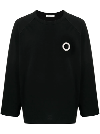 Craig Green Black Eyelet Long Sleeve T-shirt