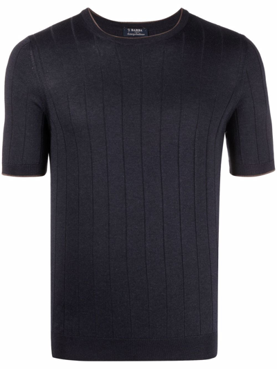 Barba Sweaters Black - Atterley In Blau