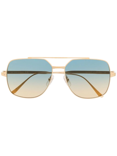 Cartier Aviator-frame Gradient-lense Sunglasses In Gold