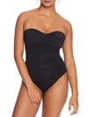 Anne Cole Signature Live In Color Bandeau One-piece In Black