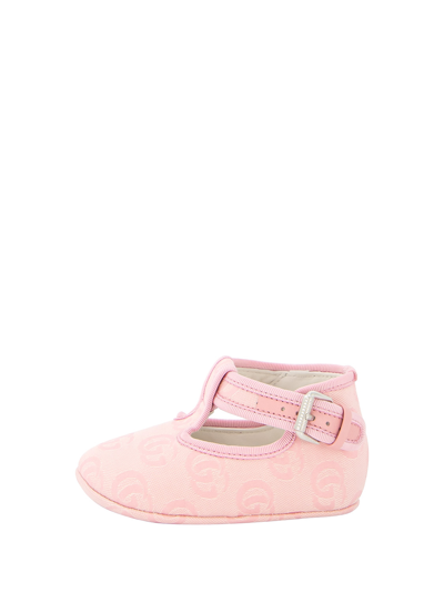 Gucci Babies' Kids Pink Gg-jacquard Canvas Shoes