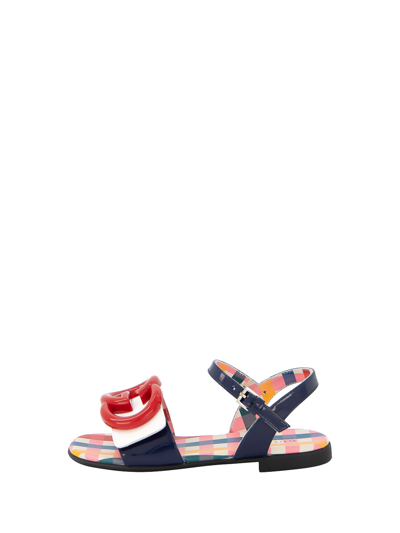 Gucci Kids Sandals For Girls In Multicoloured
