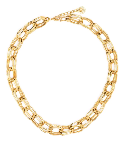Goossens Talisman Double-chain Necklace In Gold