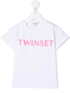 Twinset Logo-print Short-sleeved T-shirt In White