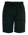 Univibe Big Boys Stone Dale Peached Pull On Cargo Shorts In Black