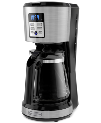 Black & Decker 12-cup Programmable Coffeemaker With Vortex Technology In Silver