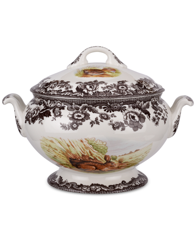 Spode Woodland Soup Toureen & Cover In Brown