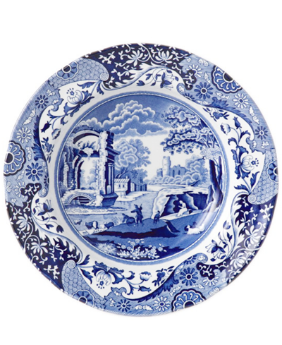 Spode Blue Italian Rim Soup Bowls, Set Of 4