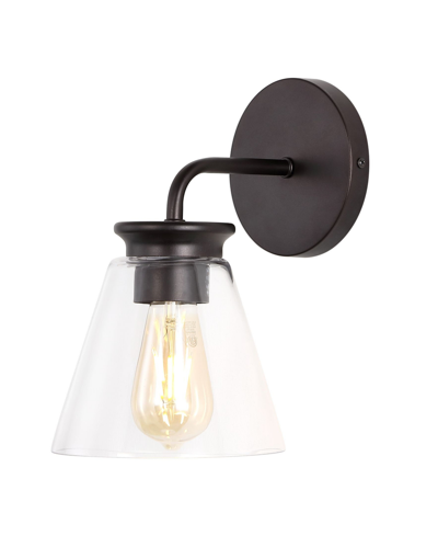 Jonathan Y Kondo 1-light Modern Farmhouse Iron Led Vanity In Black