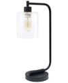 LALIA HOME MODERN IRON DESK LAMP WITH GLASS SHADE
