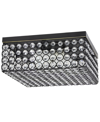 Lalia Home Glam 2 Light Square Flush Mount In Restoration Bronze