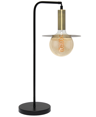 Lalia Home Oslo Table Lamp In Black/antique Brass Plated Col