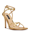 Nine West Women's Tidle Strappy High Stiletto Sandals In Bronze