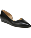Naturalizer Kristin Demi-wedge Slip-ons In Black Leather