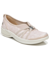 Bzees Lana Womens Metallic Comfy Slip-on Sneakers In Beige Batik Print Fabric