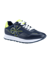 Calvin Klein Men's Eden Sneakers Men's Shoes In Navy/lemon Lime