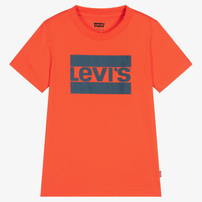 Levi's Babies' Boys Red Cotton Logo T-shirt