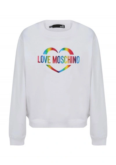 Moschino Love Sweatshirt In White