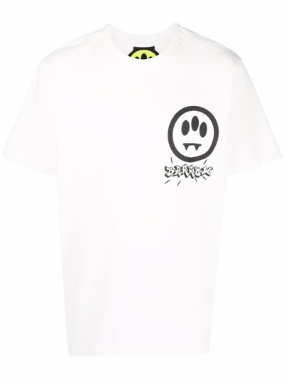 Barrow Cotton T-shirt In Bianco