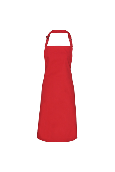 Premier Colours Bib Apron/workwear (pack Of 2) (salsa) (one Size) In Red