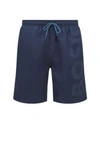 Hugo Boss Orca Recycled Swim Trunks In Dark Blue