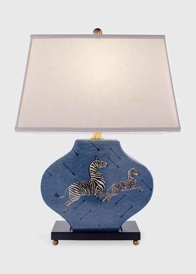 Port 68 Zebra Blue Lamp
