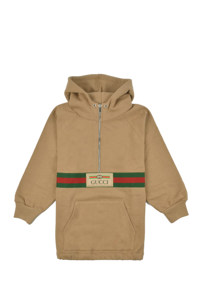 Gucci Kids' Jacket With  Label In Beige