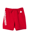 DSQUARED2 TEEN BOY RED SPORTS SHORTS