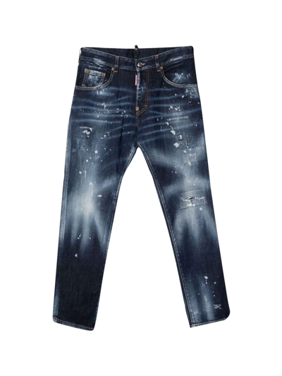 Dsquared2 Blue Jeans Teen Unisex In Denim